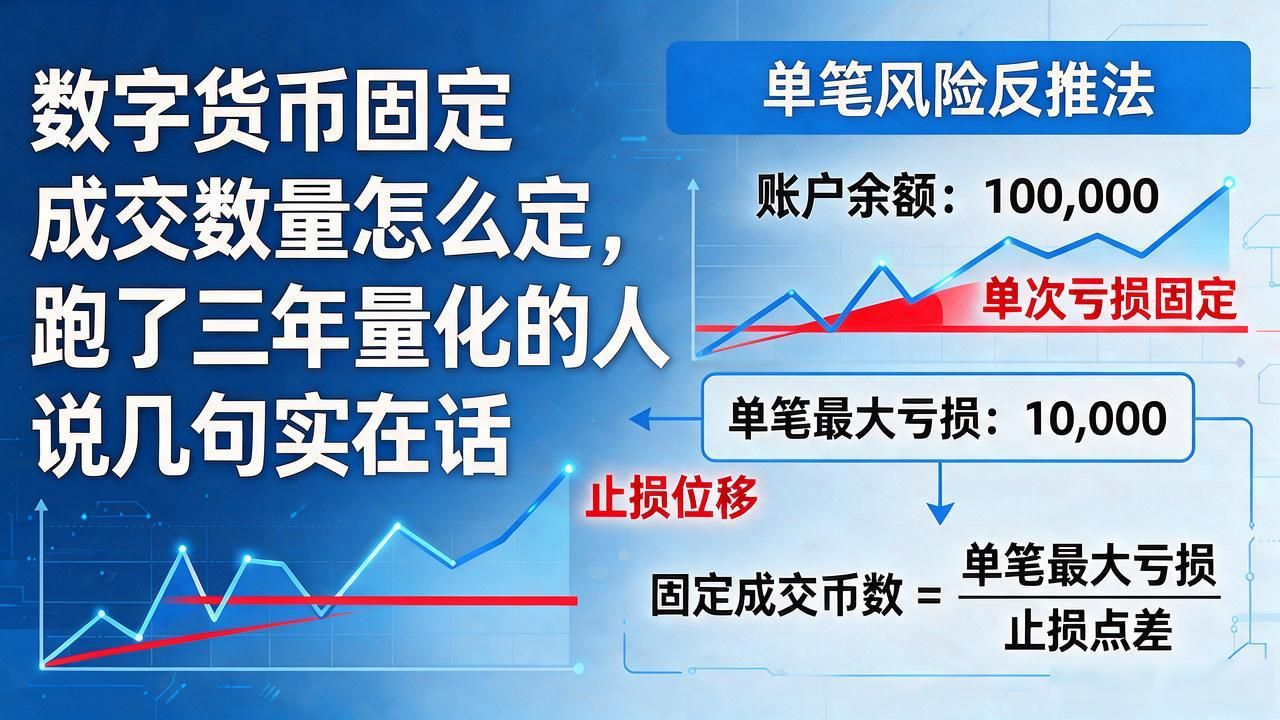 数字货币固定成交数量怎么定，跑了三年量化的人说几句实在话