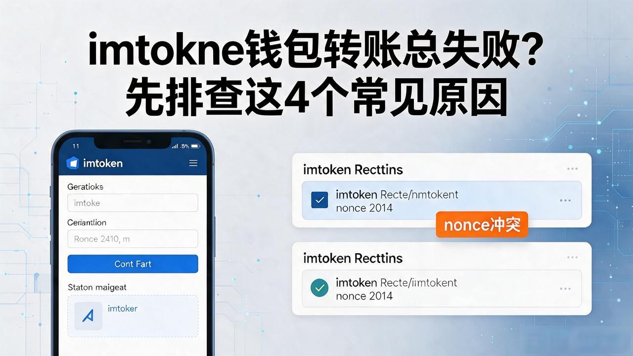 imtoken钱包转账总失败？先排查这4个常见原因
