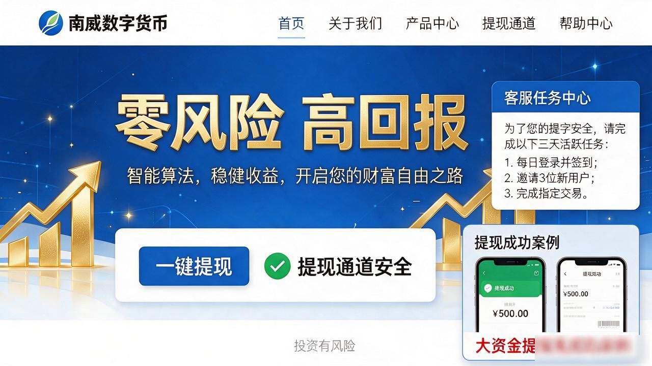 南威数字货币官网首页是真是假，我花了两天帮你查了个底朝天