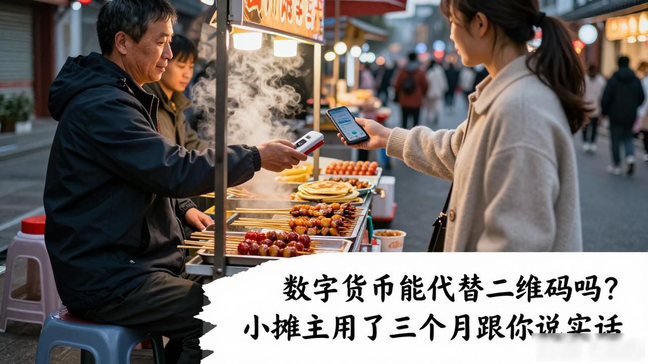 数字货币能代替二维码吗？小摊主用了三个月跟你说实话