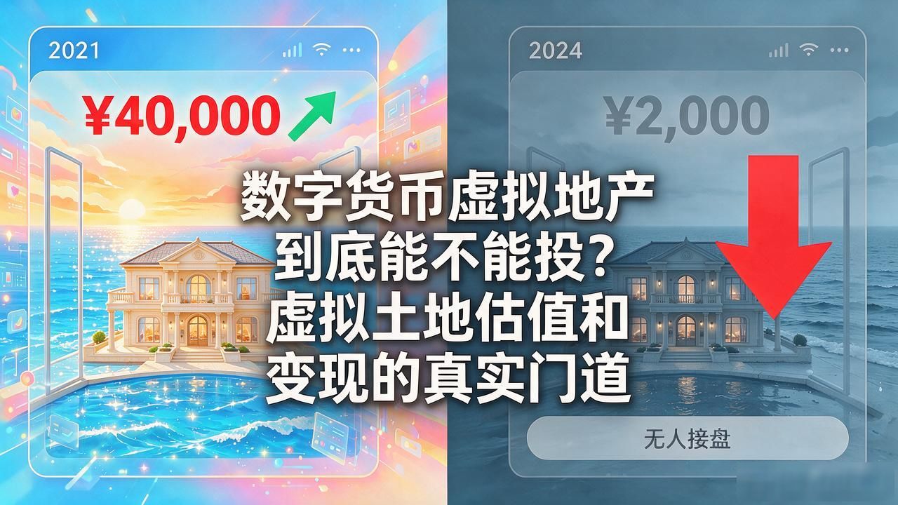 数字货币虚拟地产到底能不能投？虚拟土地估值和变现的真实门道