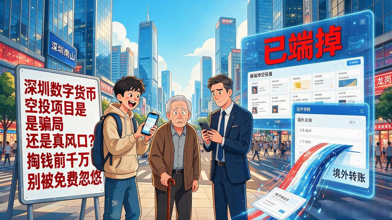 深圳数字货币空投项目是骗局还是真风口？掏钱前千万别被免费忽悠