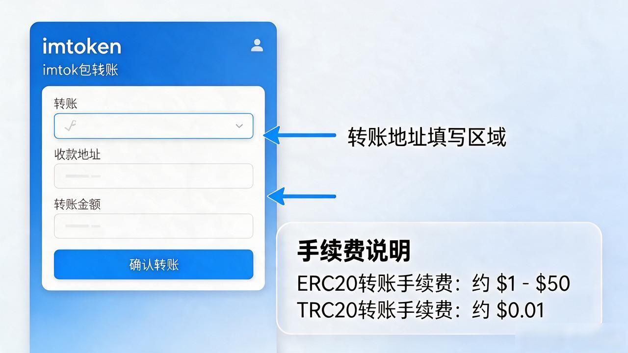 imtoken钱包app转账怎么操作？地址和手续费一次说清