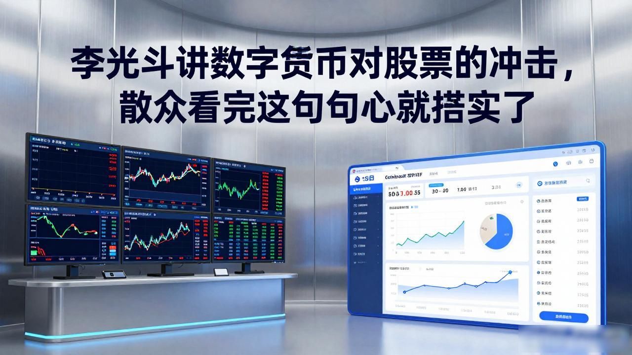 李光斗讲数字货币对股票的冲击，散户看完这几句心里就踏实了