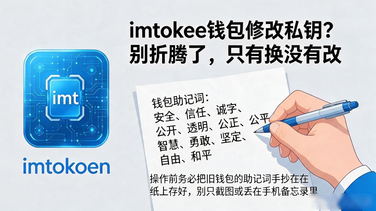 imtoken钱包修改私钥？别折腾了，只有换没有改