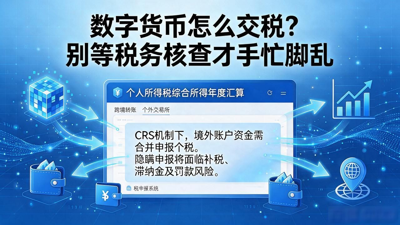 数字货币怎么交税？别等税务核查才手忙脚乱