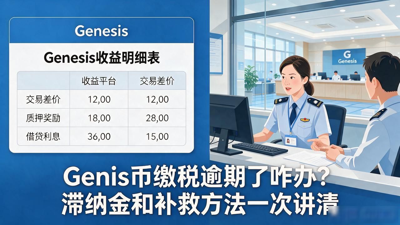 Genesis币缴税逾期了咋办？滞纳金和补救方法一次讲清