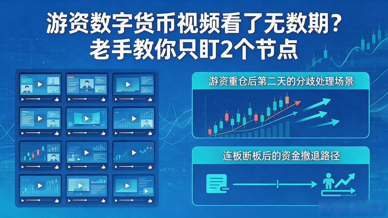 游资数字货币视频看了无数期？老手教你只盯2个节点