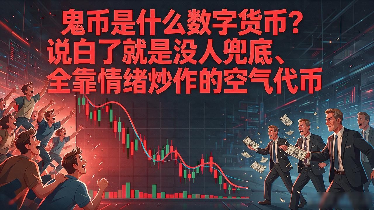 鬼币是什么数字货币？说白了就是没人兜底、全靠情绪炒作的空气代币