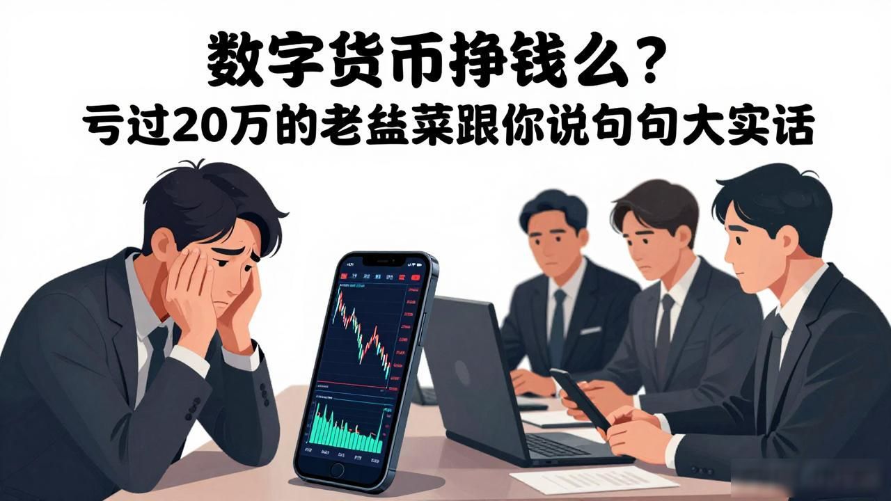 数字货币挣钱么？亏过20万的老韭菜跟你说几句大实话