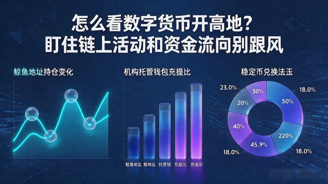 怎么看数字货币开高地？盯住链上活动和资金流向别跟风