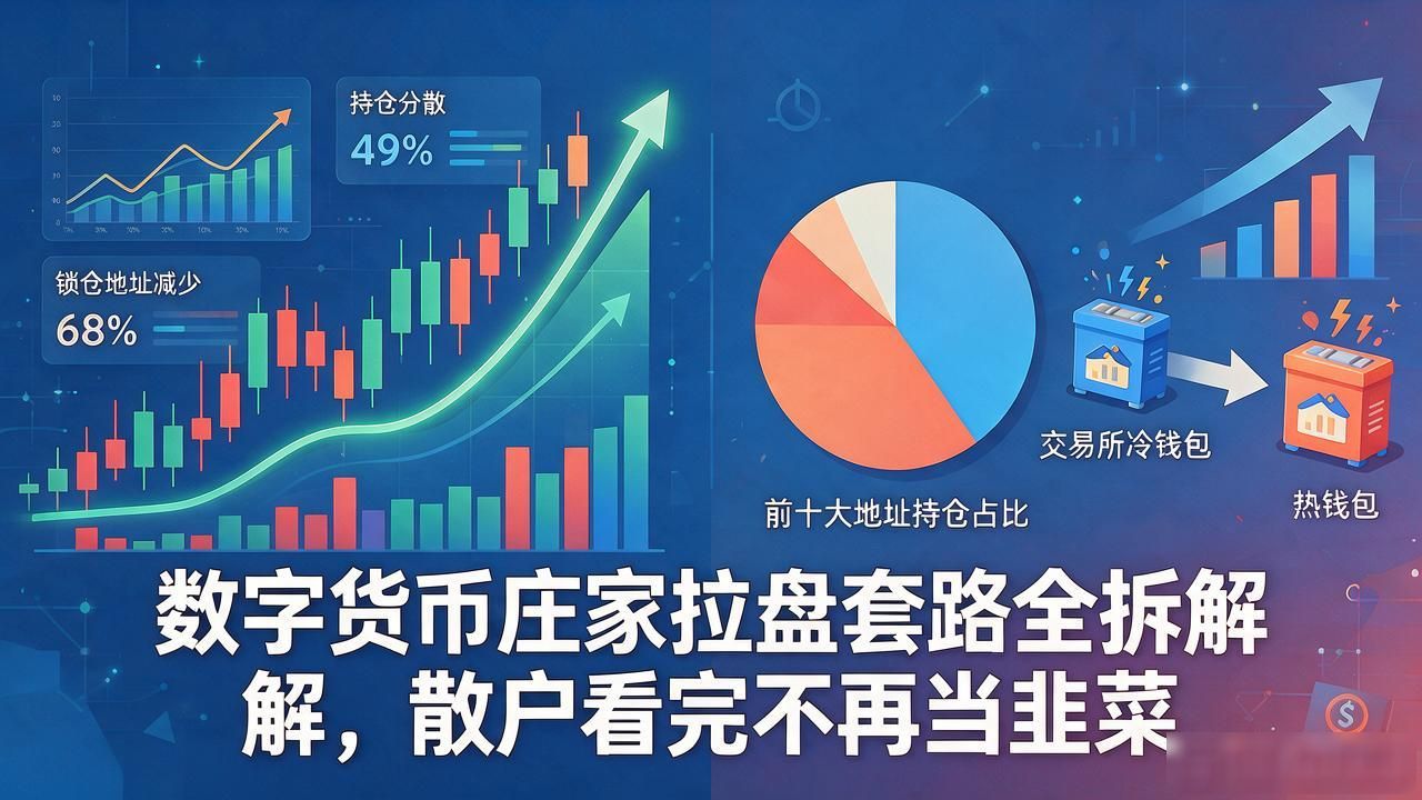 数字货币庄家拉盘套路全拆解，散户看完不再当韭菜