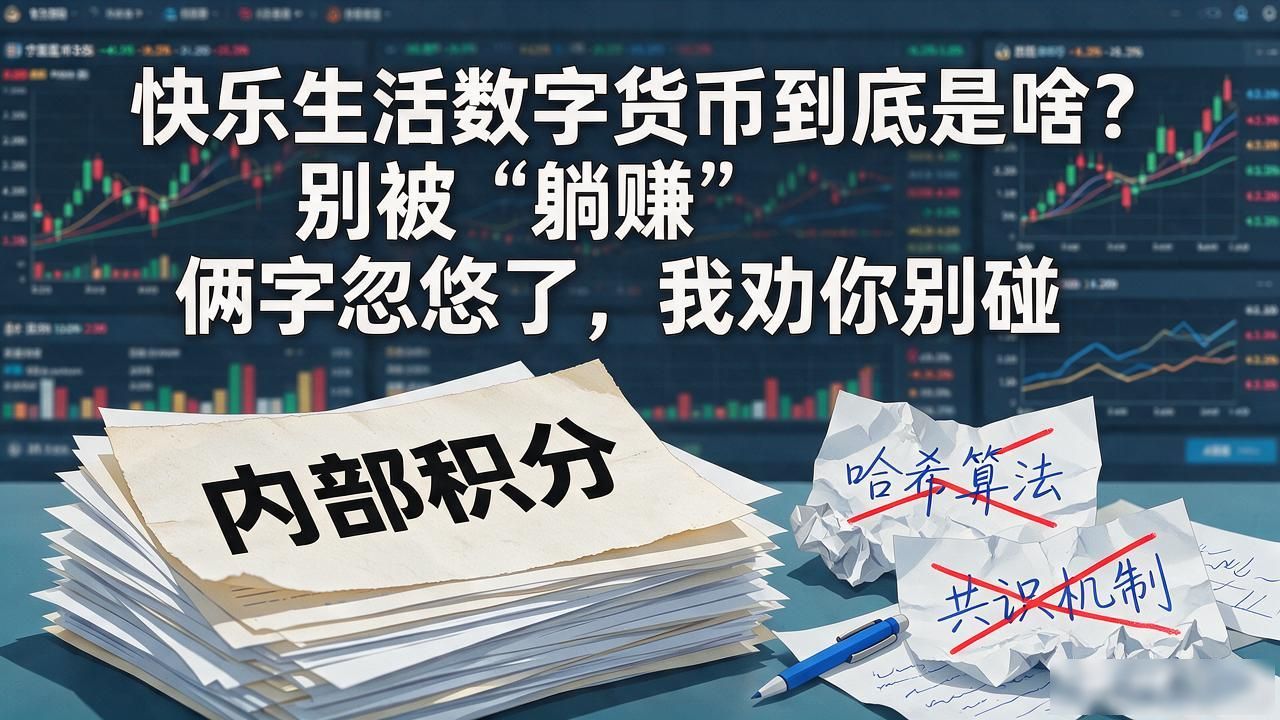 快乐生活数字货币到底是啥？别被"躺赚"俩字忽悠了，我劝你别碰