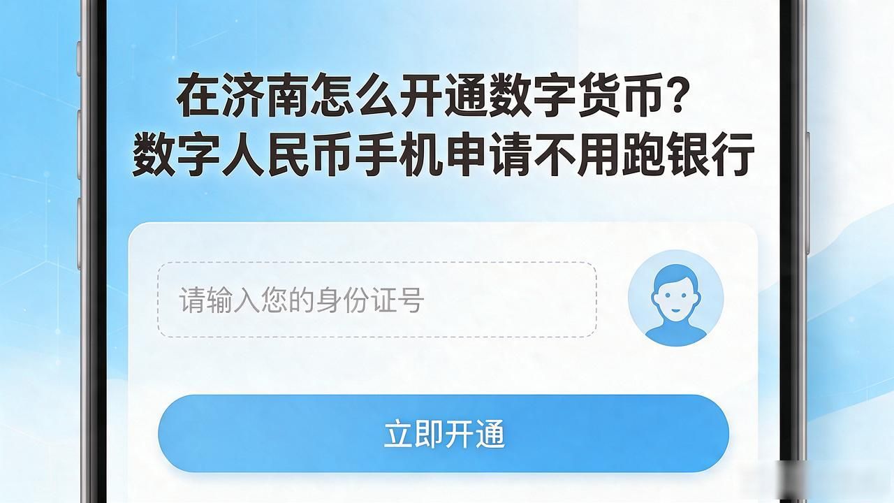 在济南怎么开通数字货币？数字人民币手机申请不用跑银行