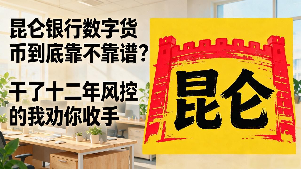 昆仑银行数字货币到底靠不靠谱？干了十二年风控的我劝你收手