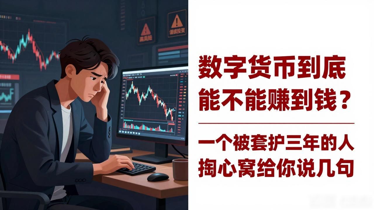 数字货币到底能不能赚到钱？一个被套牢三年的人掏心窝给你说几句